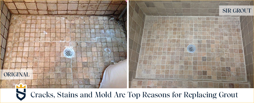 Cracks, Stains and Mold Are Top Reasons for Replacing Grout