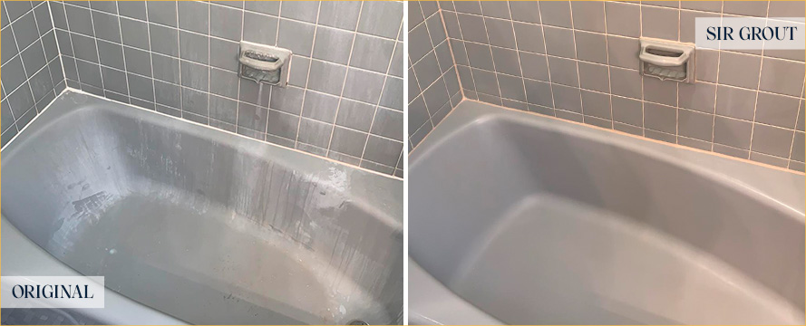 Shower Before and After a Superb Tile Cleaning in Sonoma, CA